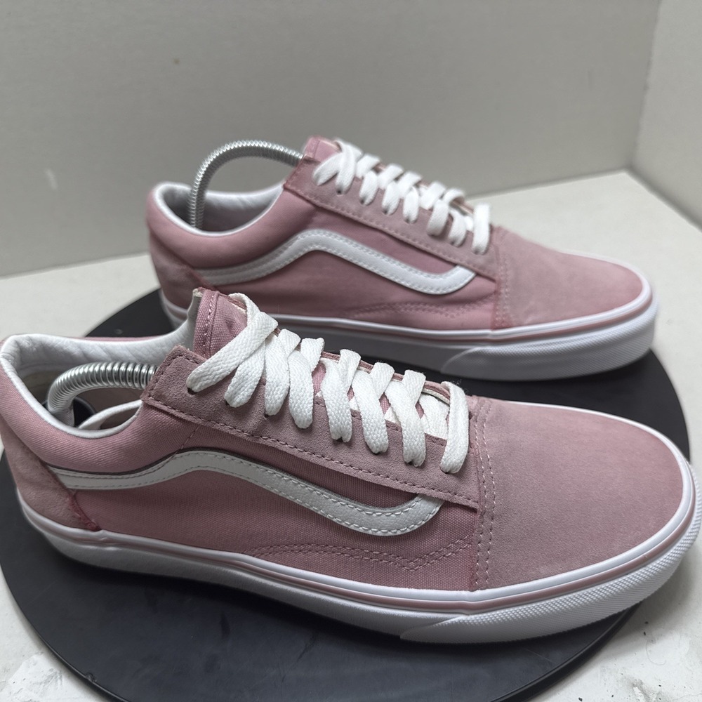 Vans Old Skool Pink Suede Canvas Low Top Mens 9 Womens 10.5 VN0A5JMI2PT - Picture 8 of 12